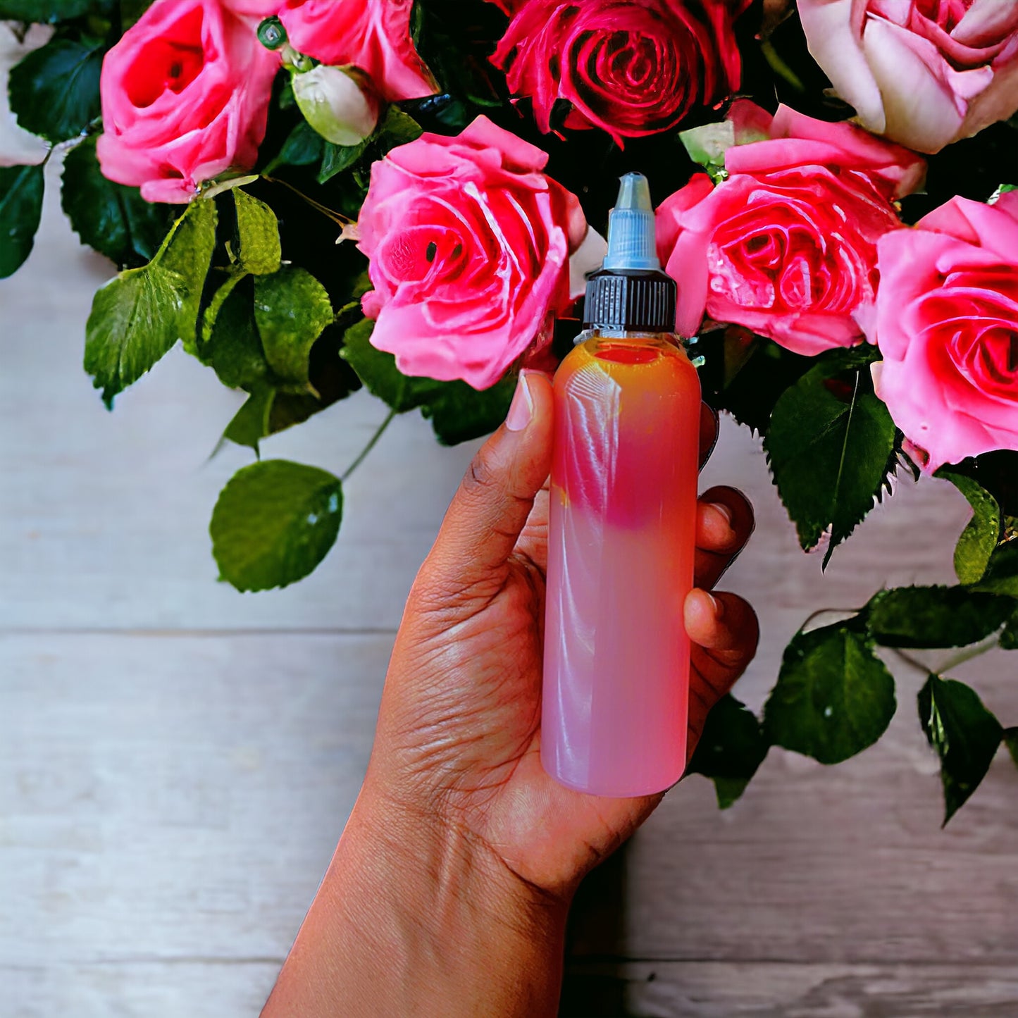 Rose water: hydration for Locs